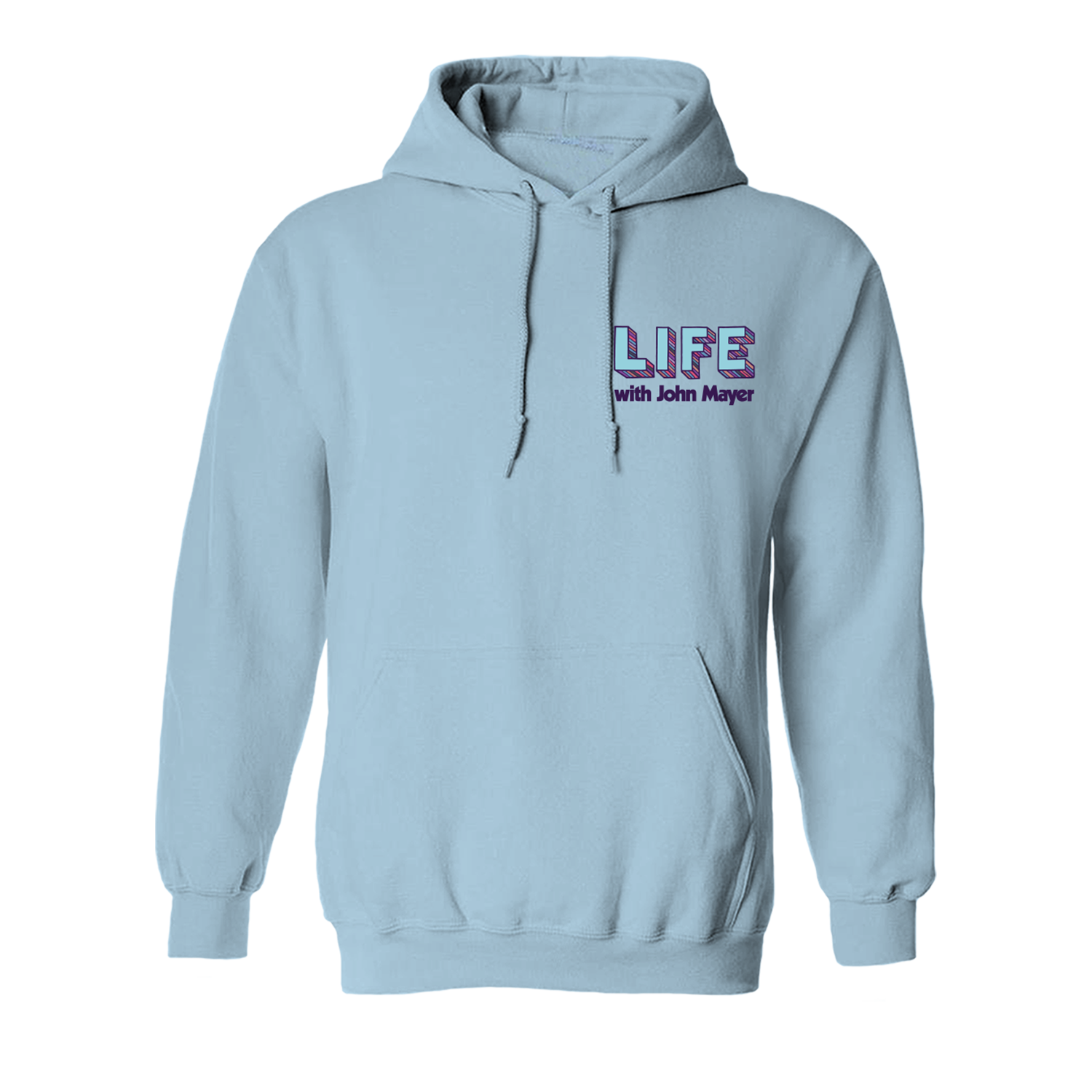 John Mayer - Life With John Mayer Baby Blue Pullover Hoodie