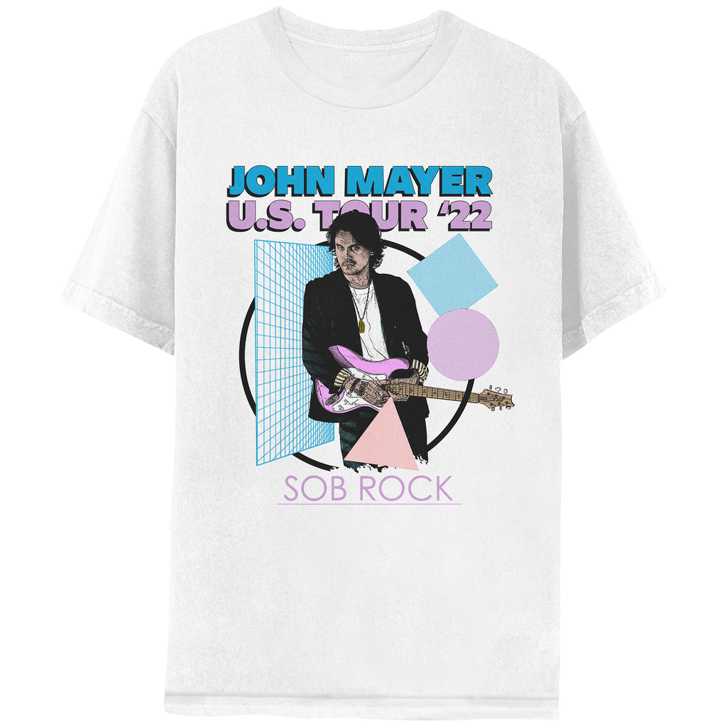 John Mayer - John Mayer Sob Rock Portrait White Tour Tee