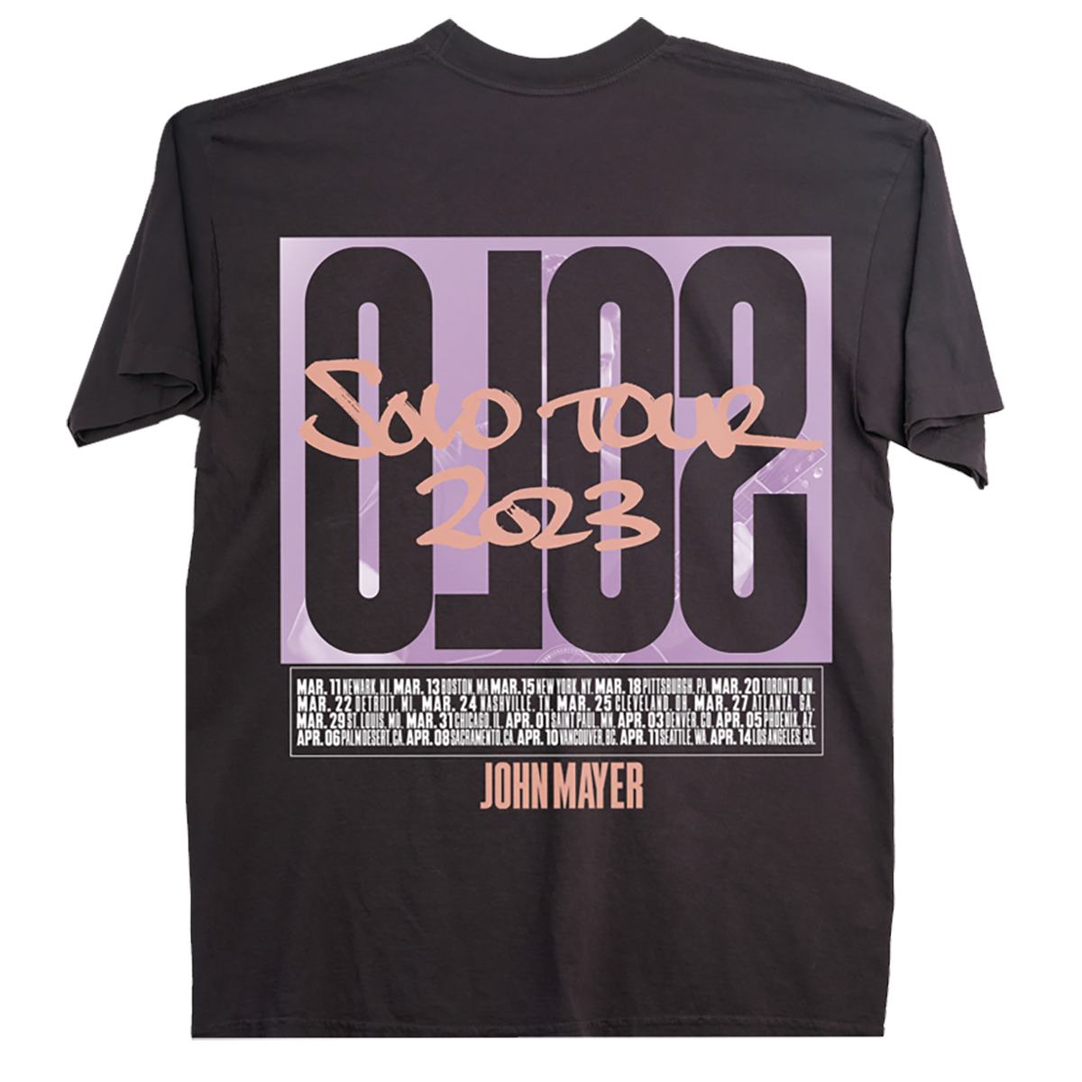 JOHN MAYER 2010 ツアーTシャツ 両面プリント Mサイズ John Mayer - John Mayer Solo Tour Tee