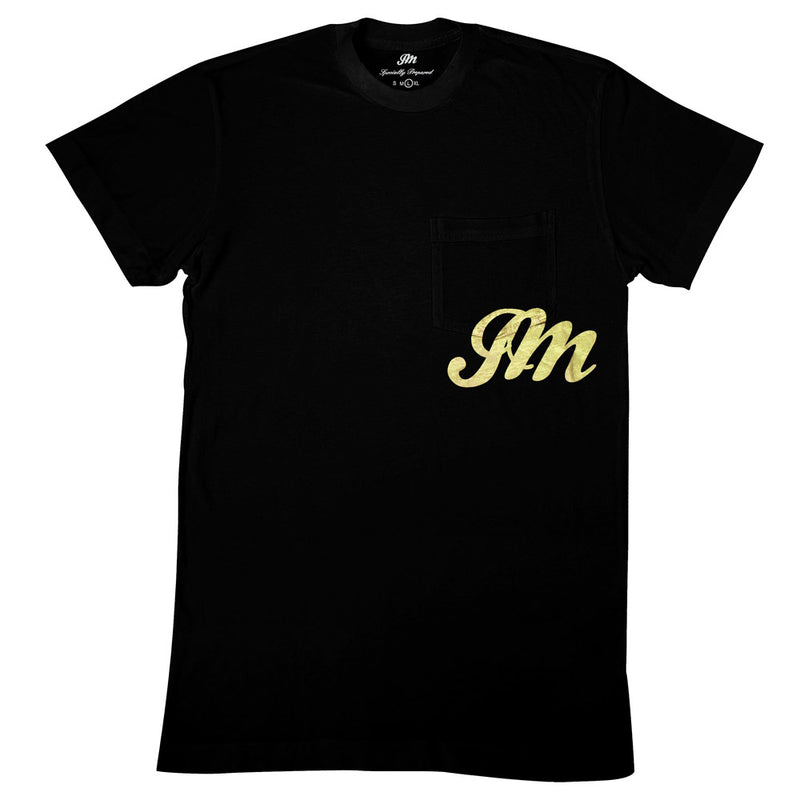 JM foil logo pocket tee-John Mayer